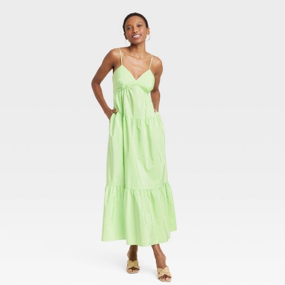Maxi Sundress - A New Day, Green - Size Small - Picture 4 of 4